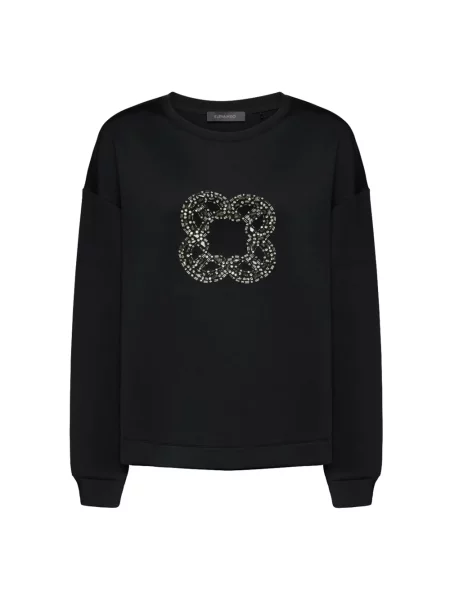 Lniana bluza Elena Miro' casual czarna