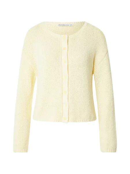 Abercrombie & Fitch Geacă tricotată deschis galben