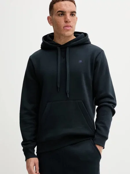 Суичър с качулка G-star Raw с качулка тъмносиньо