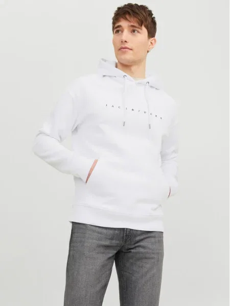 JACK & JONES Mikina STAR čierna biela