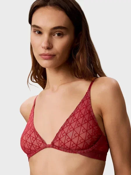 Без підкладки бюстгальтер Calvin Klein з принтом