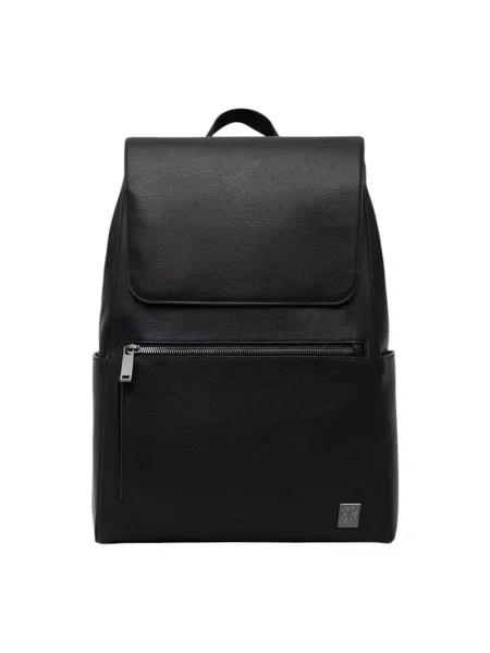 Calvin Klein plecak miejski z imitacji skóry czarny