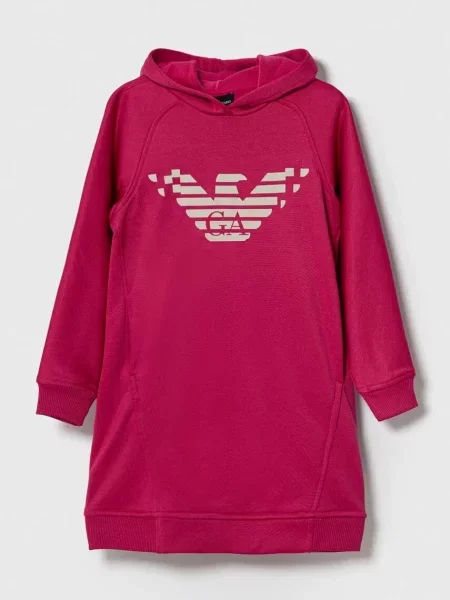 Emporio Armani Dívčí šaty růžové