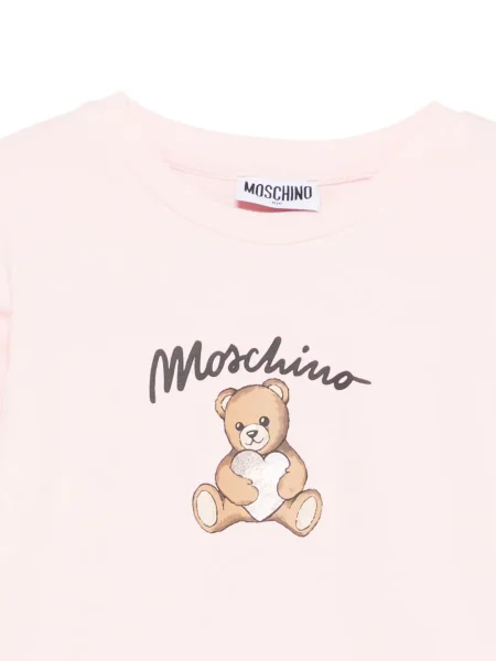Koszulka dziecięca Moschino różowa