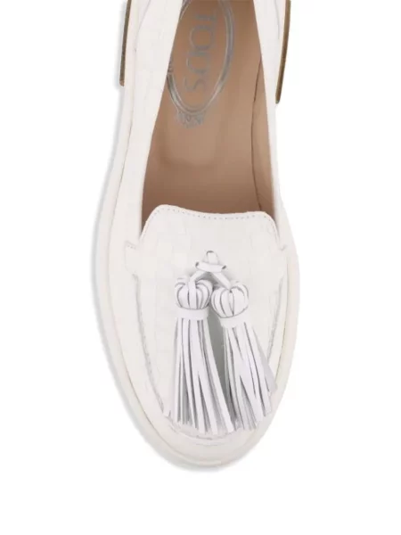 Pantofi loafer Tod's alb