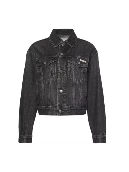 Calvin Klein Jeans kurtka szary przejściowa czarna