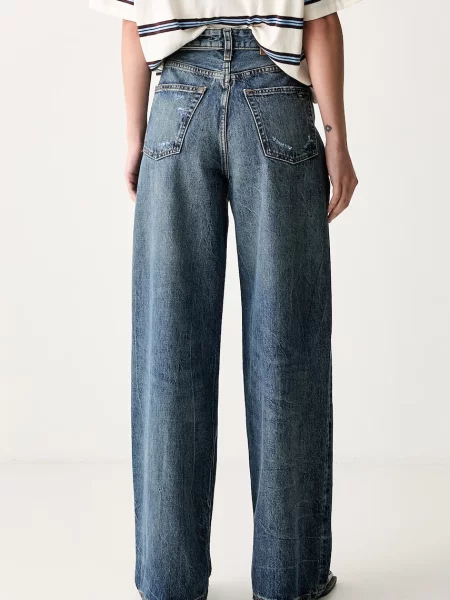 Tommy Jeans jeansy wide leg niebieskie