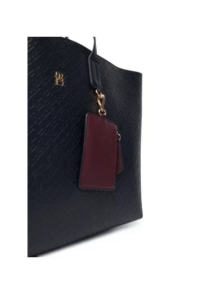 TOMMY HILFIGER Nakupovalna torba temno modra