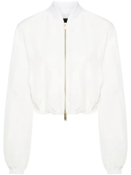 Kurtka bomber Fabiana Filippi o krotszym kroju biały