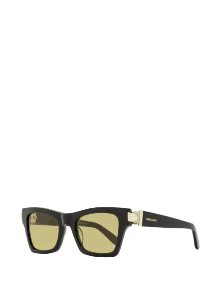 Pravokutne sunčane naočale Ferragamo Eyewear crna