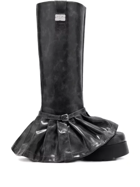 Botine Ganni cu platformă negru