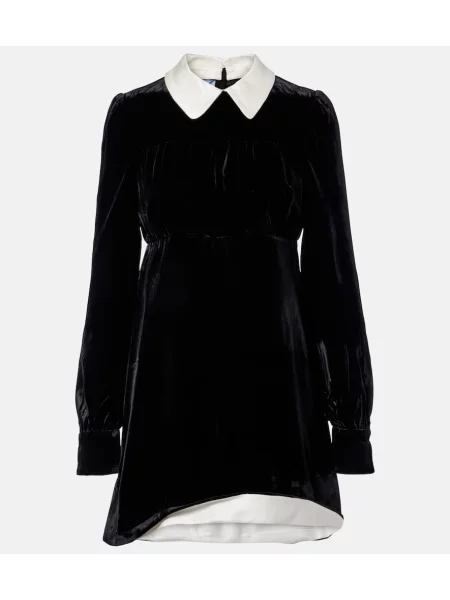 Rochie Prada de catifea negru