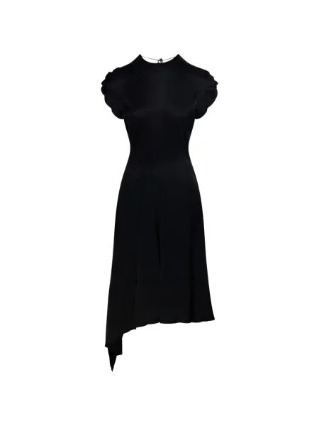 Rochie Victoria Beckham asimetrică negru