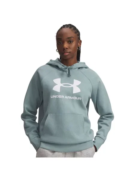 UNDER ARMOUR bluza z kapturem Rival Logo S niebieska