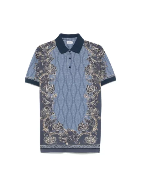 Koszulka polo Etro niebieska