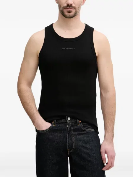 Vestă Karl Lagerfeld cu imagine negru