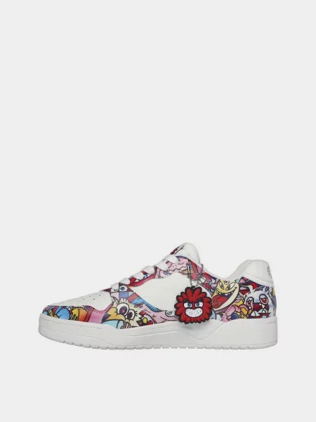 Кожаные кеды Skechers белые