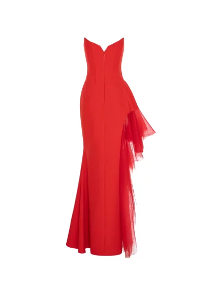 Rochie maxi V:pm Atelier cu volane roșu