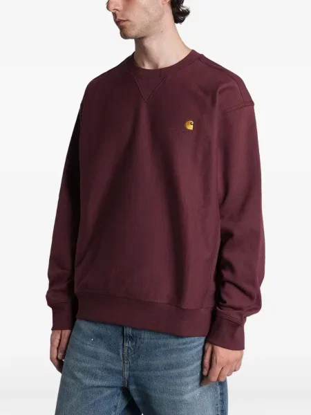 Pulover Carhartt Wip cu autograf roșu