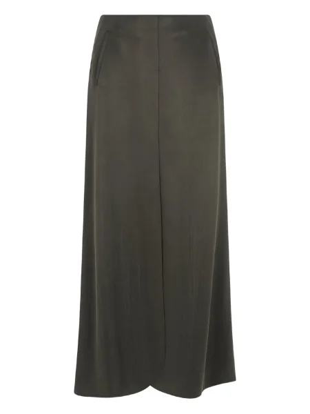 Fustă midi Giorgio Armani până la genunchi gri