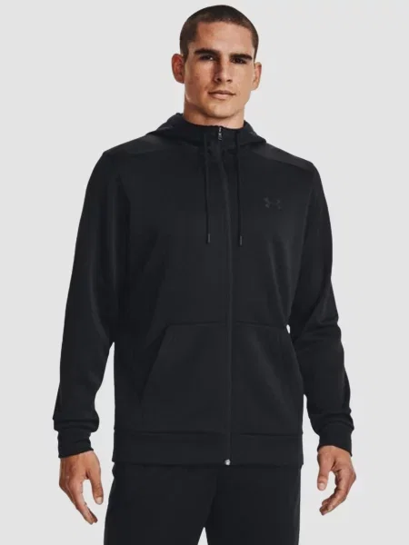 Кофта Under Armour Fleece Full Zip бавовна/поліестер чорний