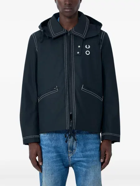 Hanorac cu glugă Fred Perry negru