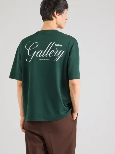 Only & Sons Tričko ONSPARKS GALLERY tmavozelená biela