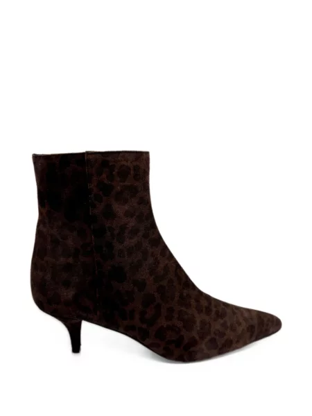Cizme scurte Festa Milano cu imagine cu model leopard maro