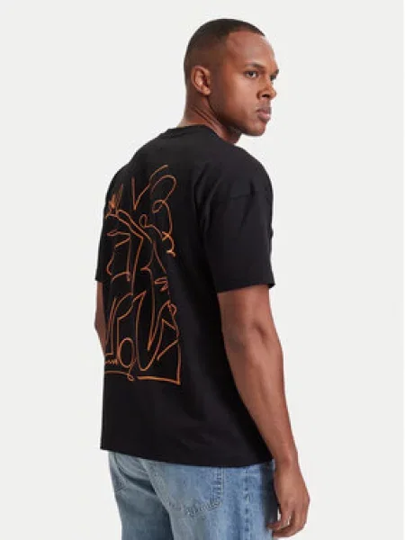 Kappa Majica Comfort Fit črna