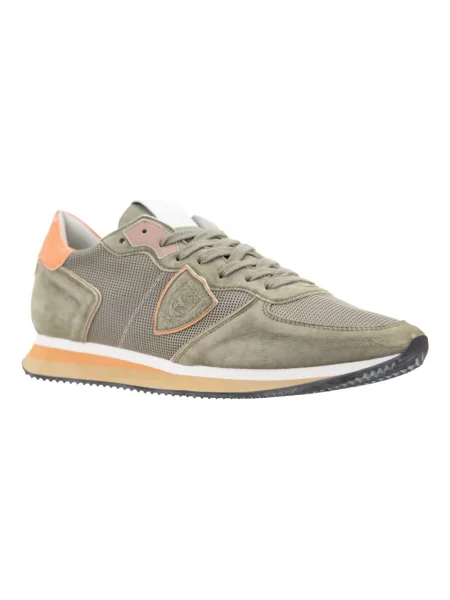Sneakersy Philippe Model zamszowe zielone
