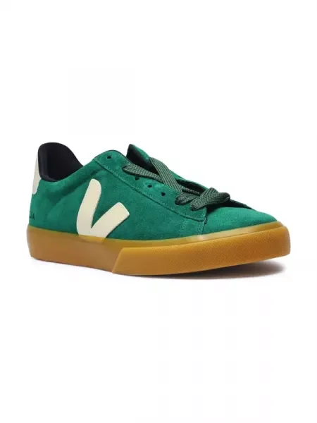 VEJA Bőr sneakers tornacipő Campo zöld