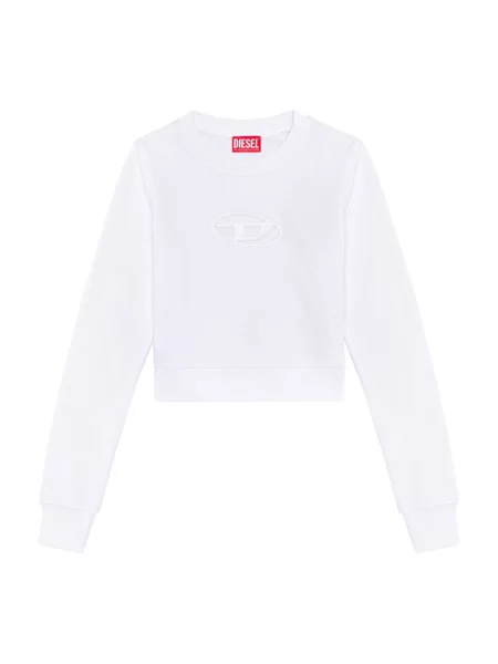 Diesel bluza F-SLIMMY-OD SWEAT-SHIRT z aplikacją biały