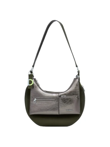 Desigual Geantă de umăr / argintiu verde