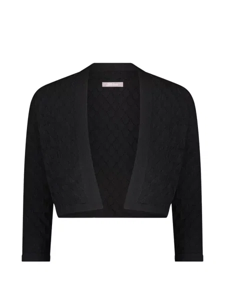 Bolero Lela Rose tricotate negru