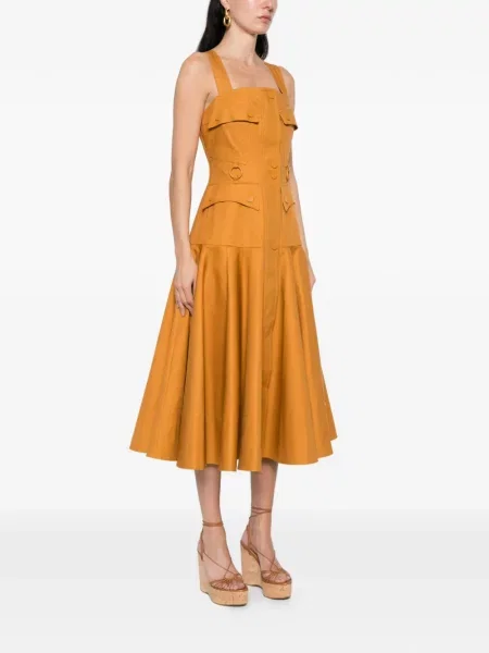 Rochie midi Zimmermann portocaliu