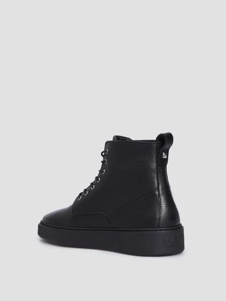 Кожаные кеды Karl Lagerfeld черные