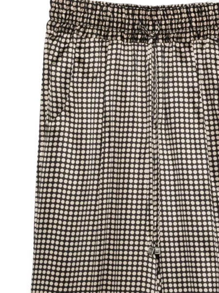 Pantaloni Kiton cu buline cu cordon negru