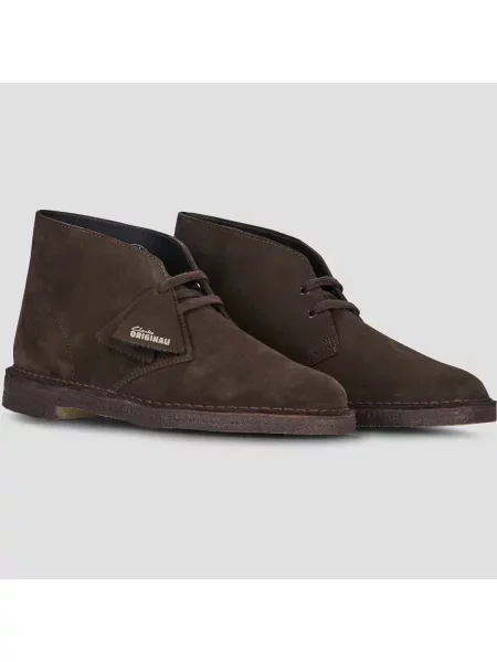 Púštne členkové topánky Clarks Originals hnedá