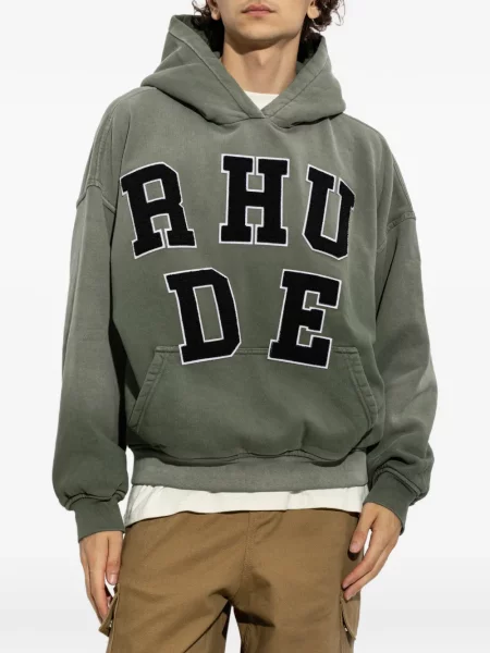 Hanorac cu glugă Rhude cu autograf verde