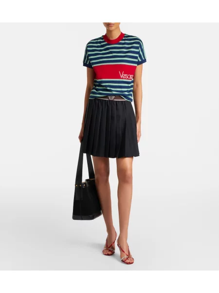 Fustă Versace de lână negru
