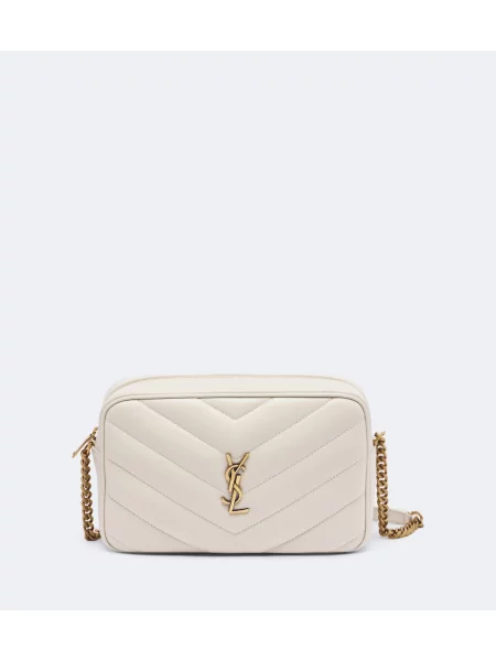 Geantă Saint Laurent din piele alb