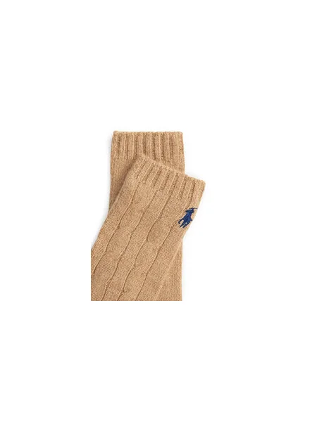 Rukavice Polo Ralph Lauren hnedá