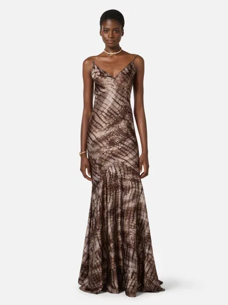 Платье Elisabetta Franchi коричневое