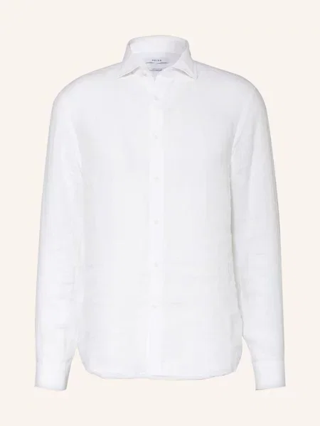Reiss Koszula Z Lnu Ruban Regular Fit weiss