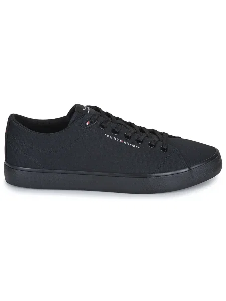 Pantofi Tommy Hilfiger din canvas negru