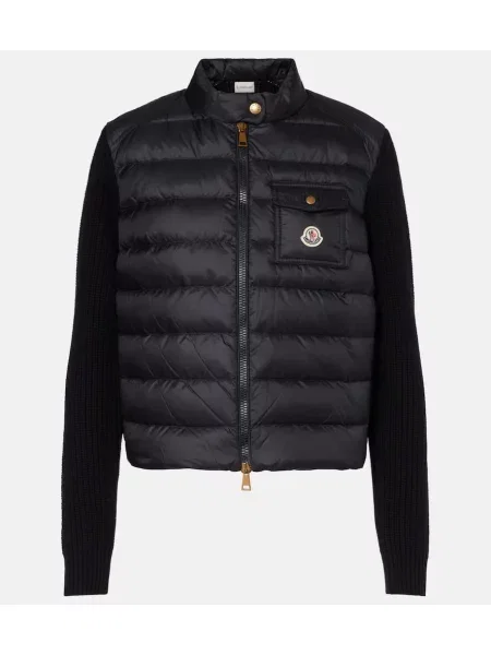 Cardigan Moncler de lână negru