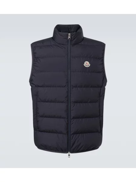 Prsluk od perja Moncler plava