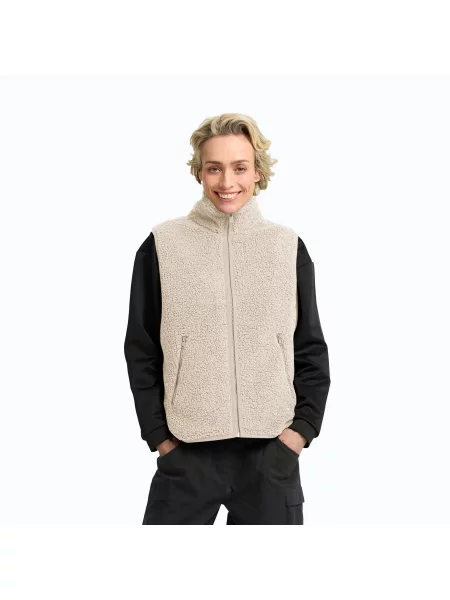 Bezrękawnik Jack Wolfskin High Curl beżowa