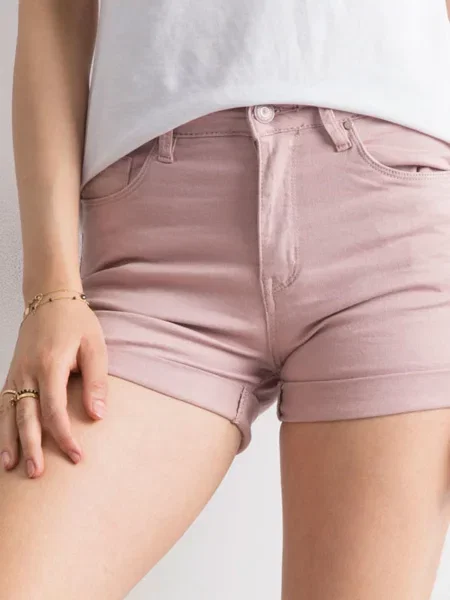 Pantaloni scurți Fashionhunters roz