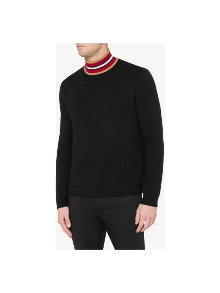 Sweter z golfem Moschino czarny